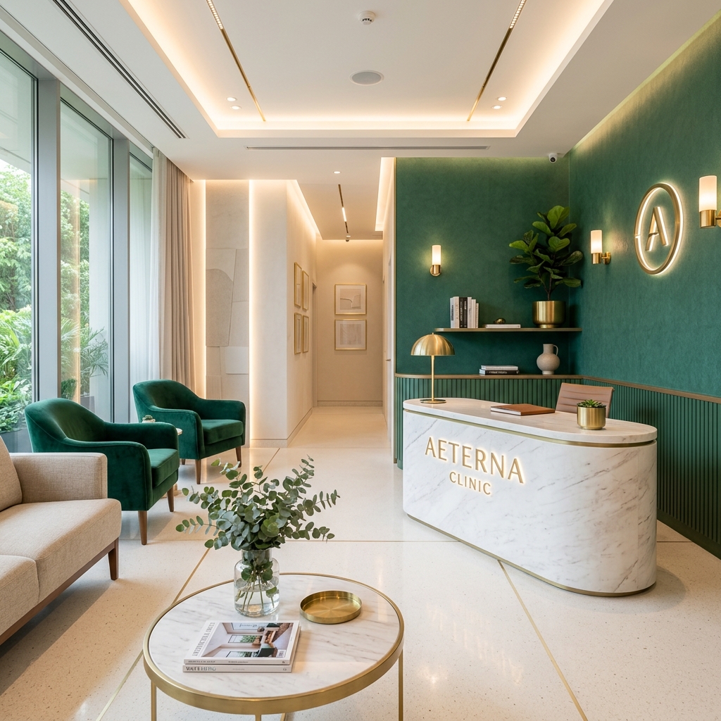 Ali Family Clinic modern reception area in G-9, Islamabad
